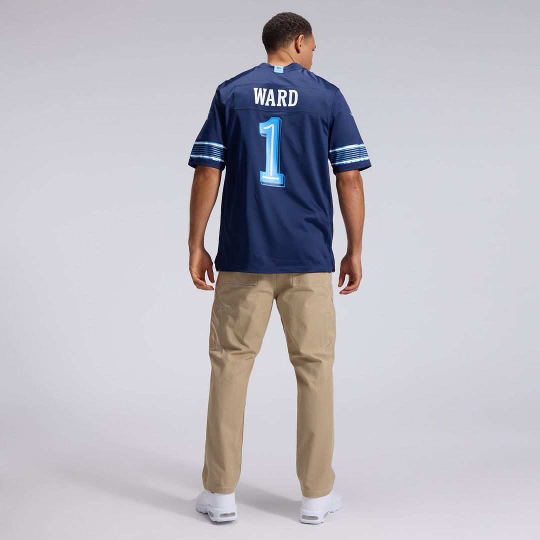 Cameron Ward Tennessee Titans Nike Navy 2026 Rivalries Collection Game Jersey