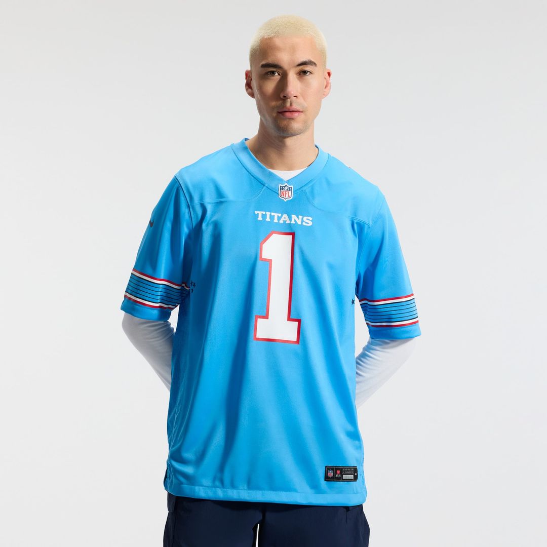 Cameron Ward Tennessee Titans Nike Light Blue Game Jersey