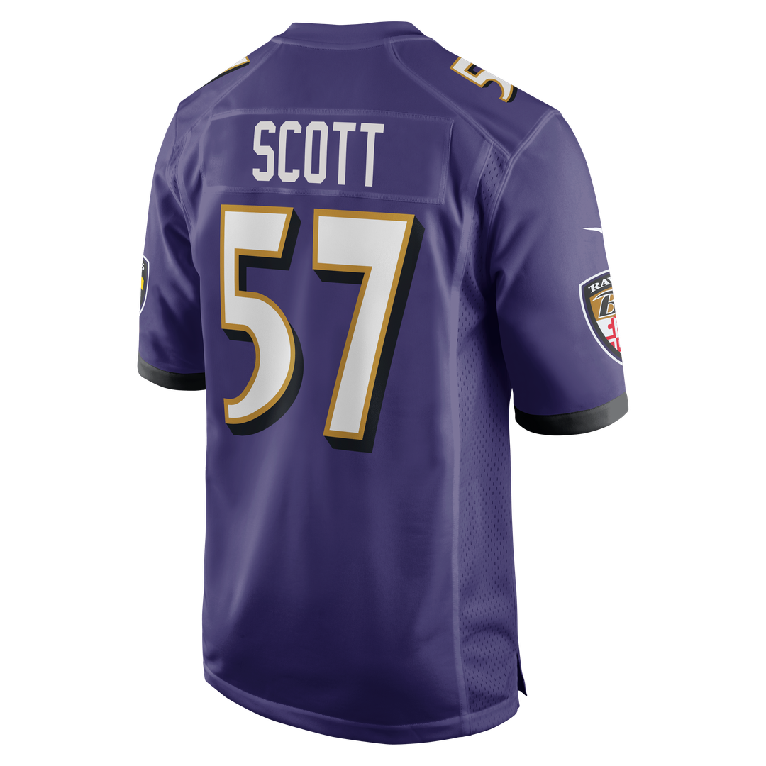Bart Scott Baltimore Ravens Nike Purple Game Retired Player Jersey