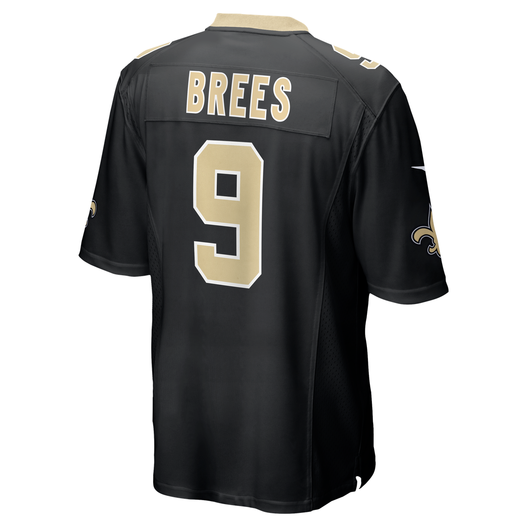 Drew Brees New Orleans Saints Nike Black Team Game Jersey