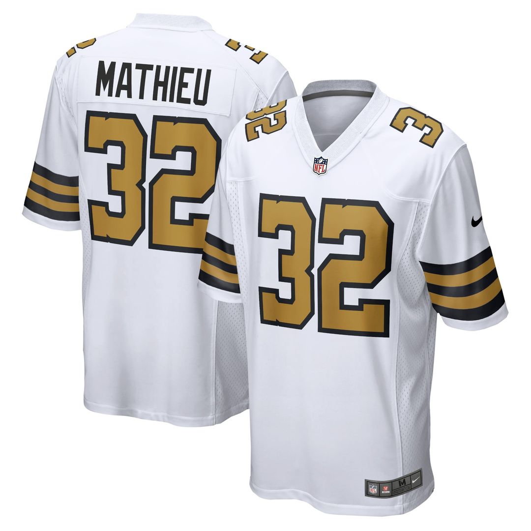 Tyrann Mathieu New Orleans Saints Nike White Alternate Game Jersey