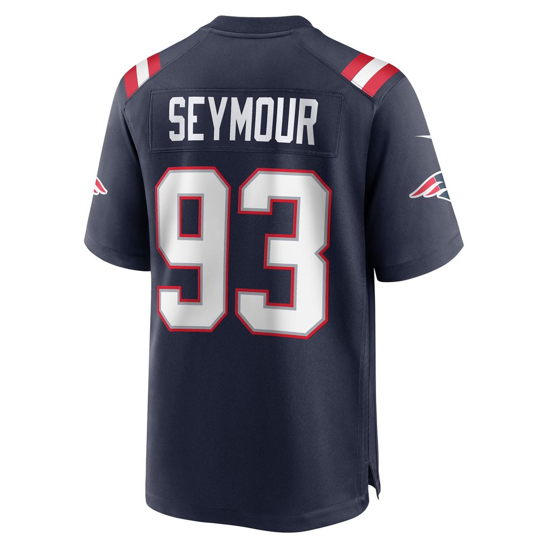Richard Seymour New England Patriots Nike Navy Retired Player Game Jersey