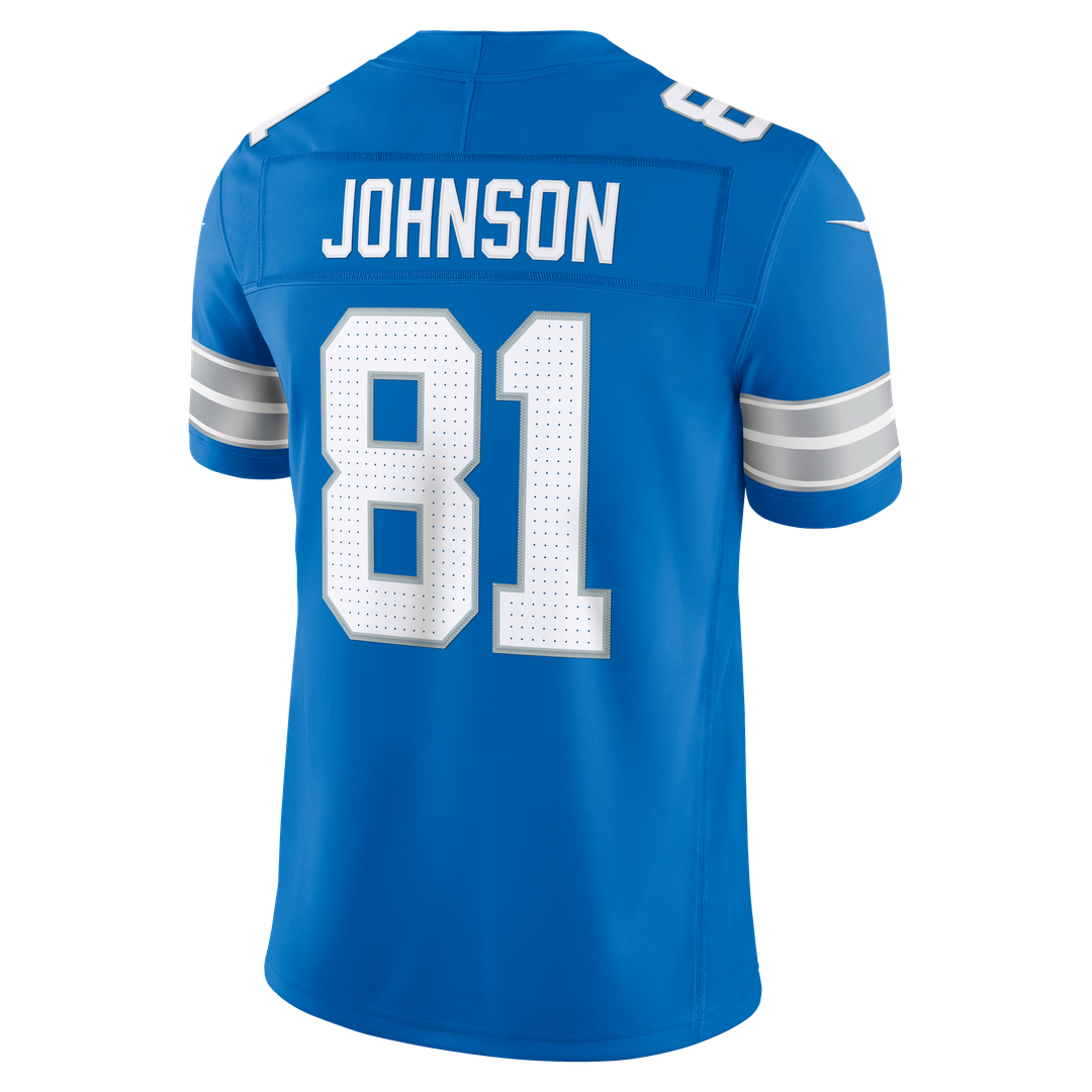 Calvin Johnson Detroit Lions Nike Blue Vapor F.U.S.E. Stitched Retired Limited Jersey