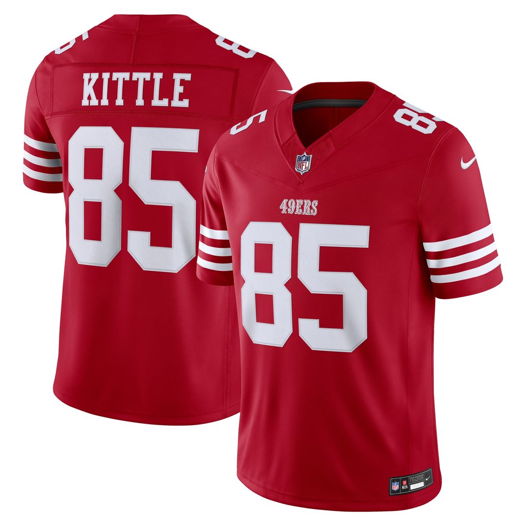 George Kittle San Francisco 49ers Nike Scarlet Team Vapor F.U.S.E. Stitched Limited Jersey