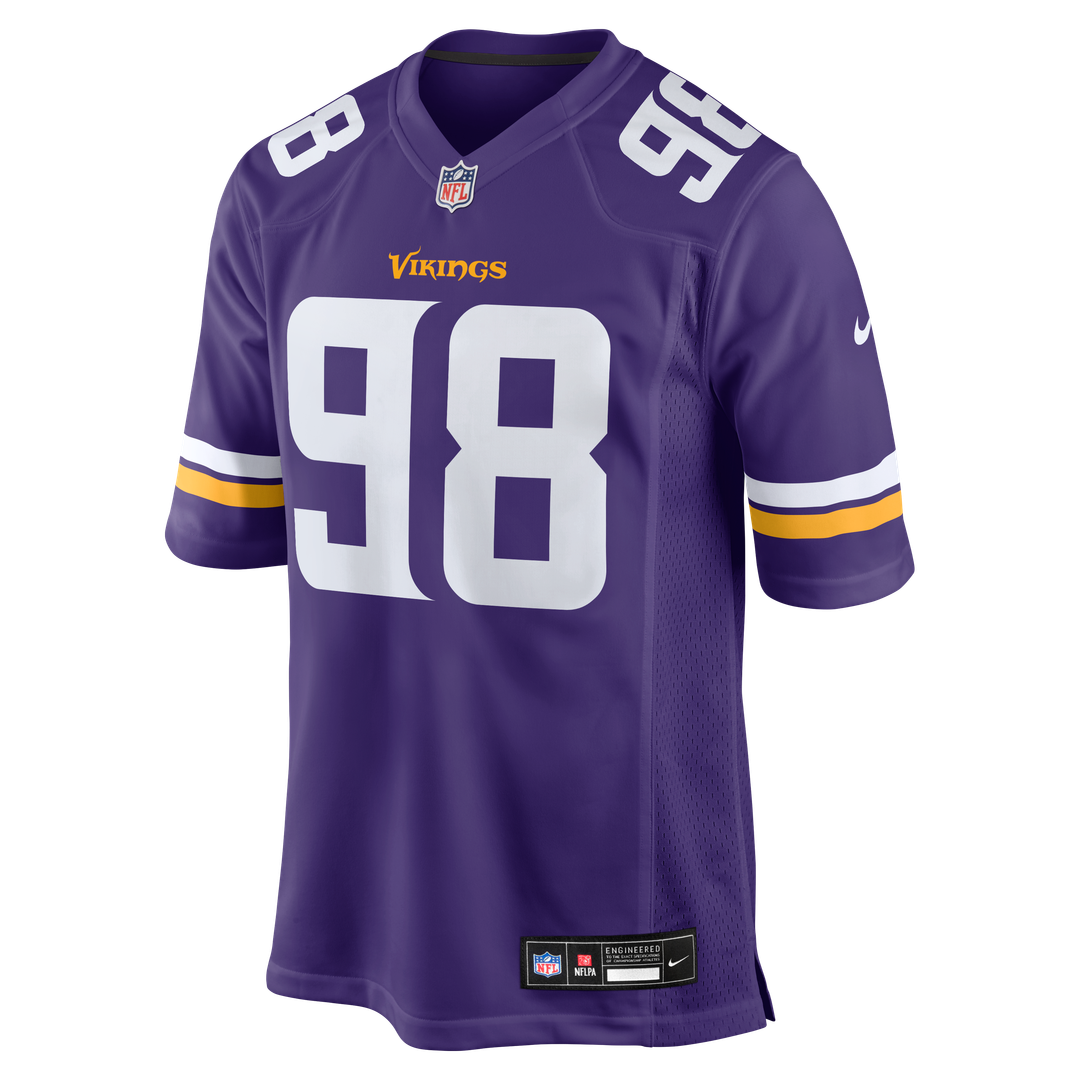 Bo Richter Minnesota Vikings Nike Purple Team Game Jersey