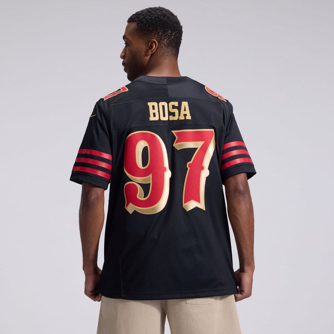Nick Bosa San Francisco 49ers Nike Black Rivalries Collection Stitched Limited Jersey