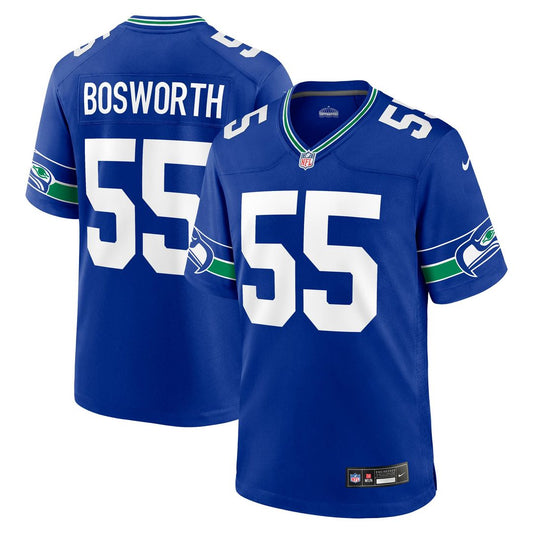 Brian Bosworth Seattle Seahawks Nike Royal Retired Player Alternate Game Jersey