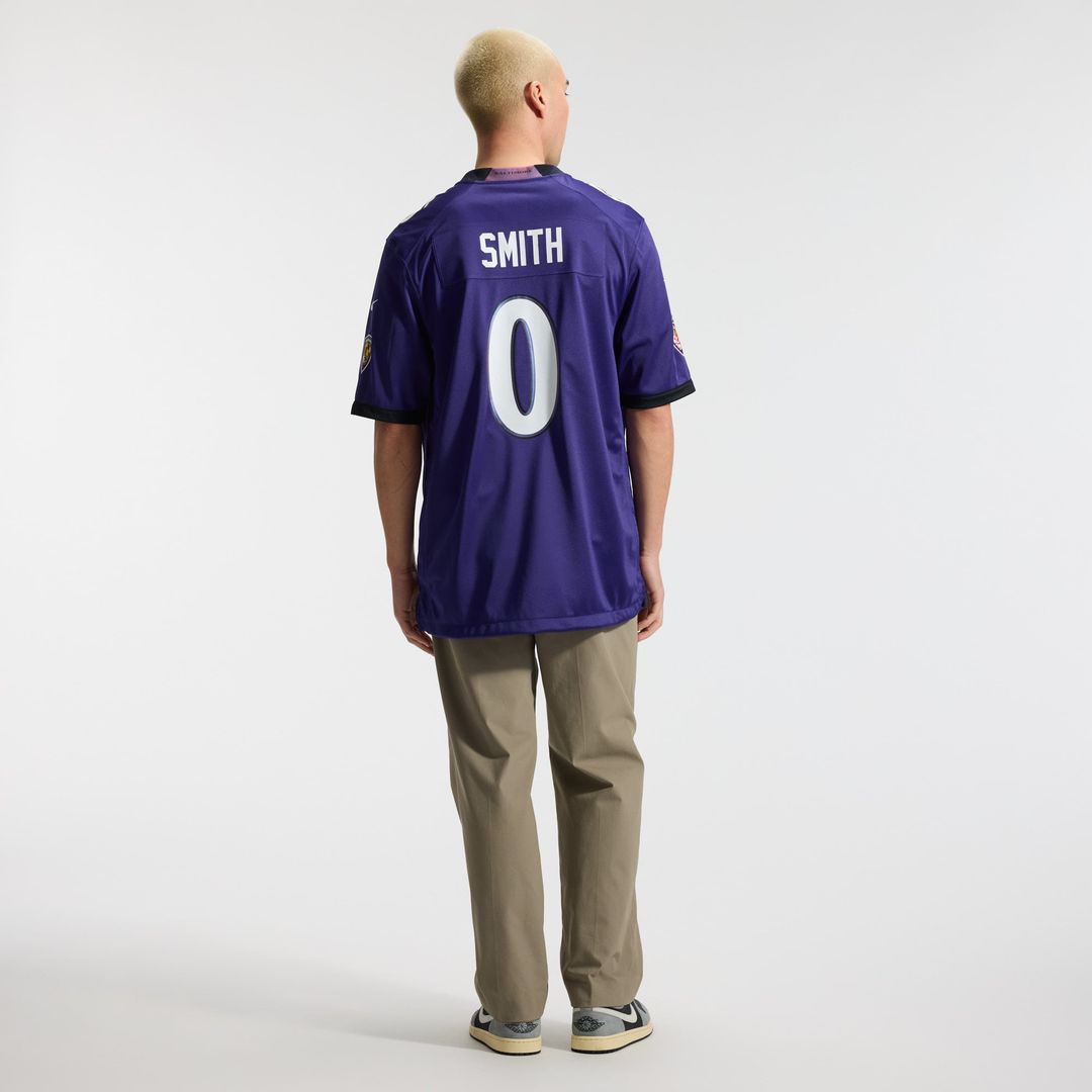 Roquan Smith Baltimore Ravens Nike Purple Team Game Jersey