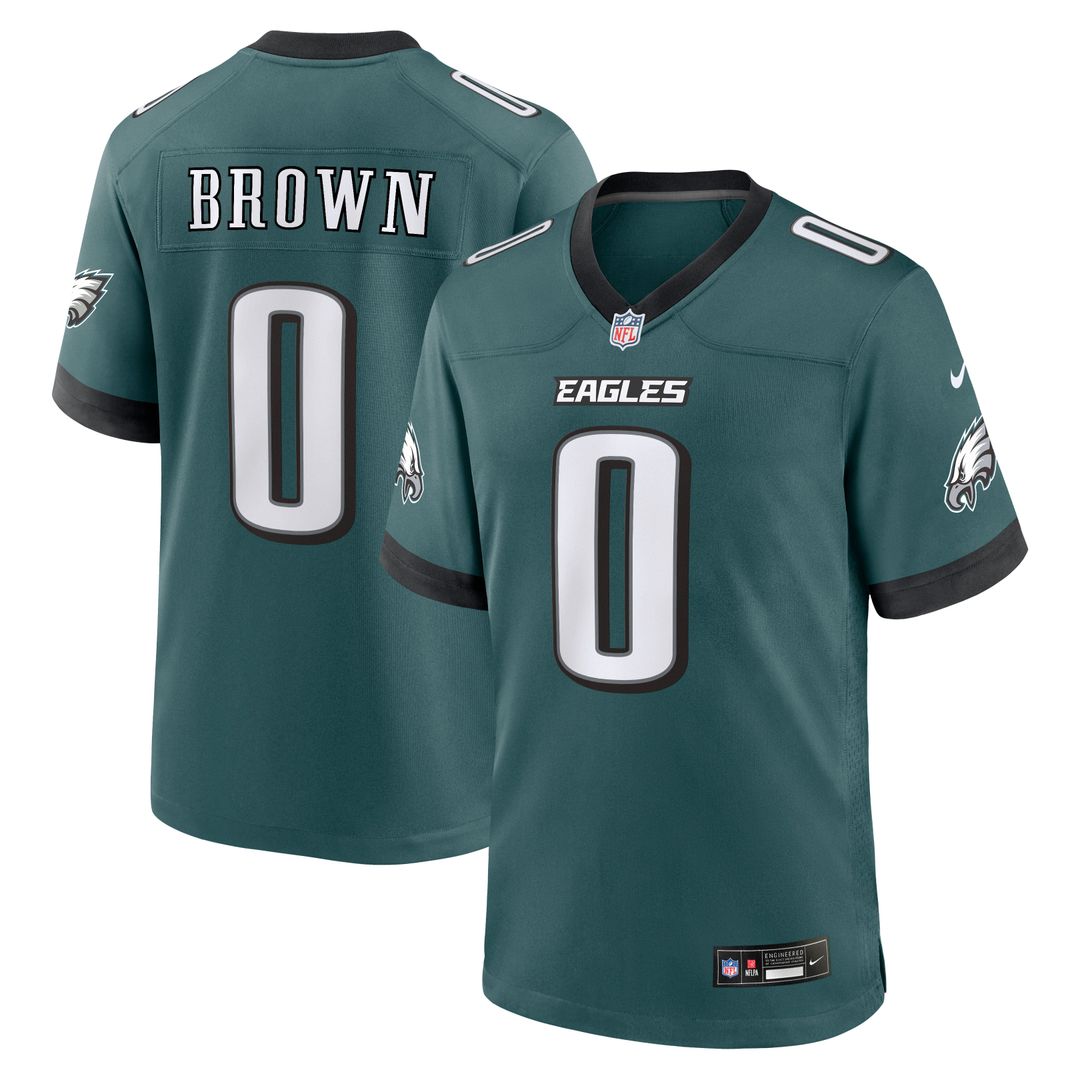 Marquise Brown Philadelphia Eagles Nike Midnight Green Team Game Jersey