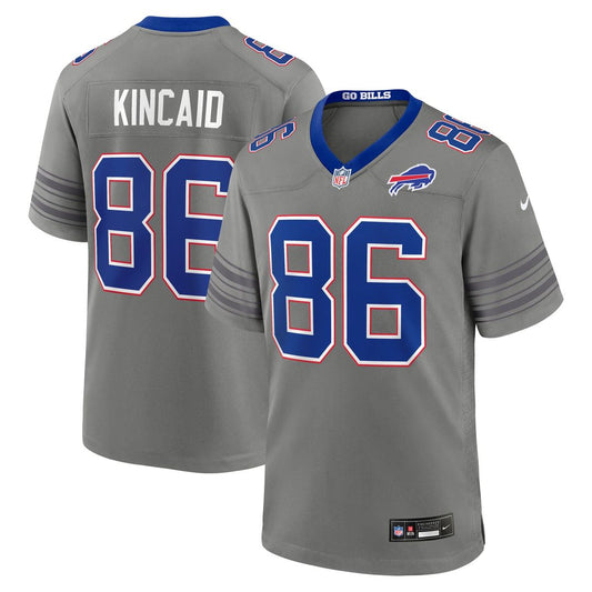 Dalton Kincaid Buffalo Bills Nike Gray Nickel City Game Jersey