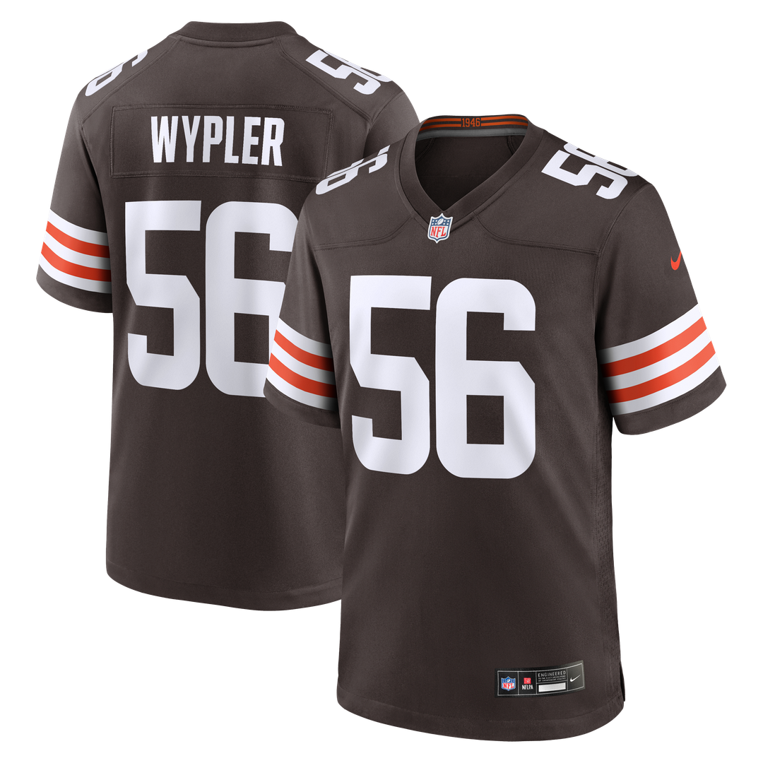 Luke Wypler Cleveland Browns Nike Brown Team Game Jersey