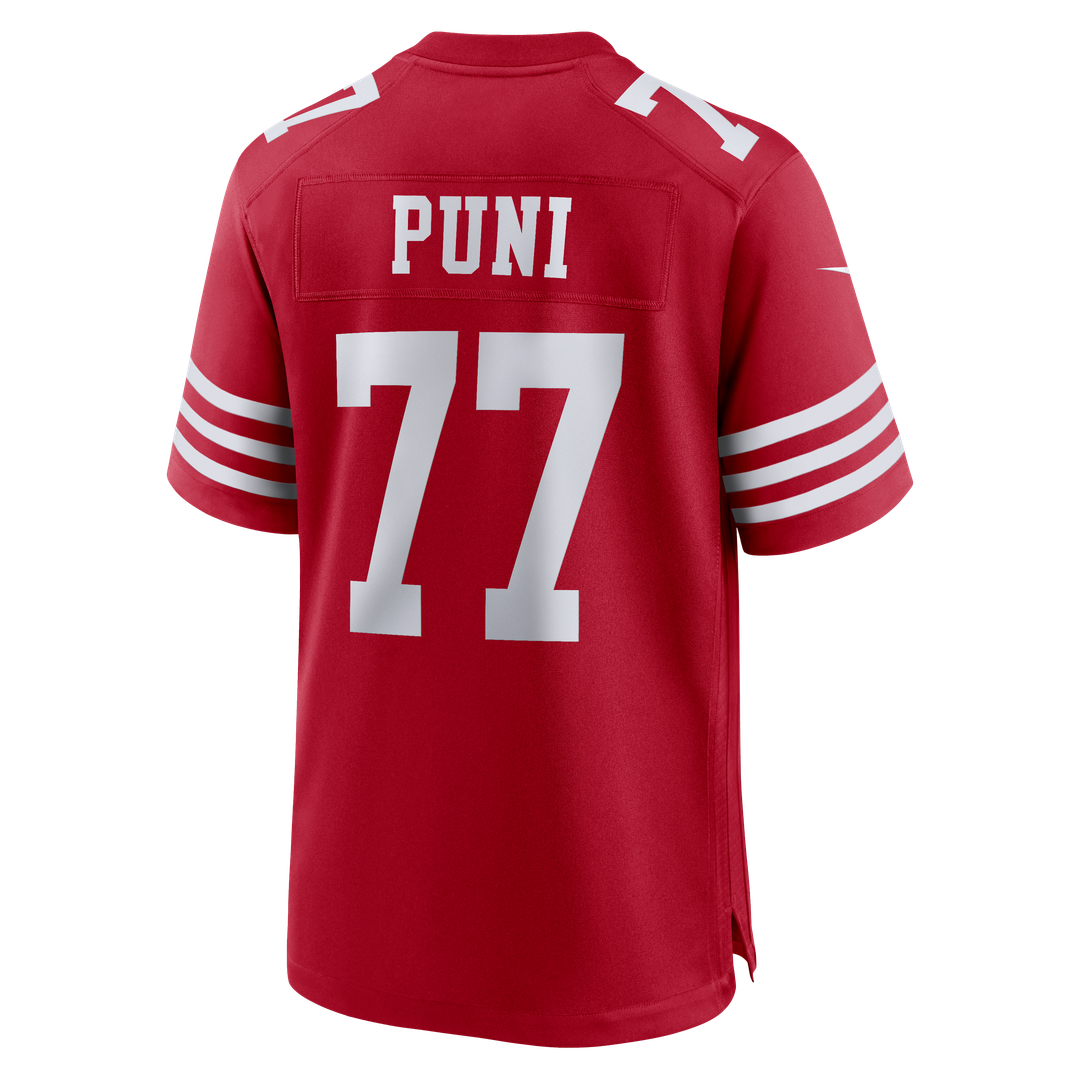Dominick Puni San Francisco 49ers Nike Scarlet Team Game Jersey