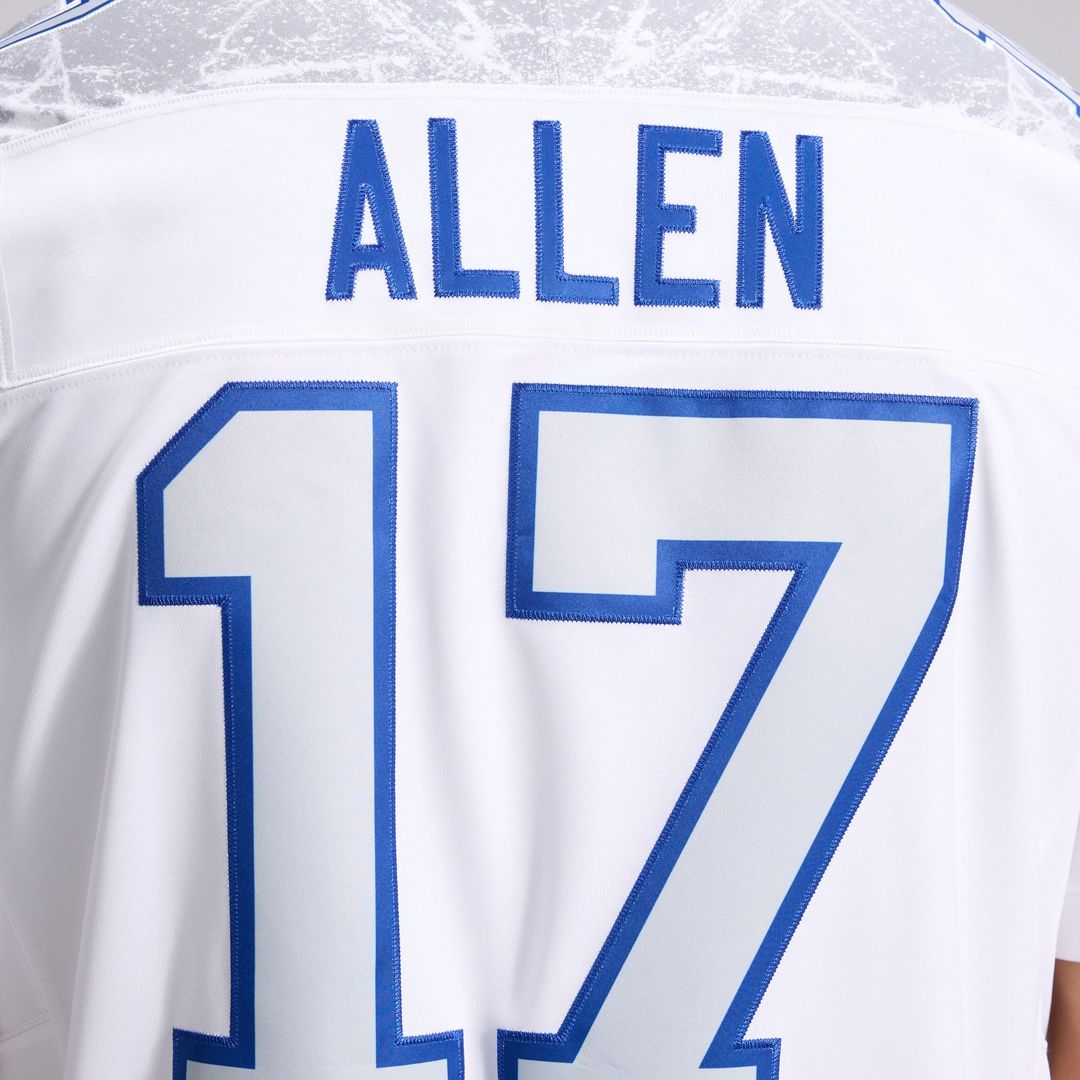 Josh Allen Buffalo Bills Nike White Rivalries Collection Stitched Limited Jersey