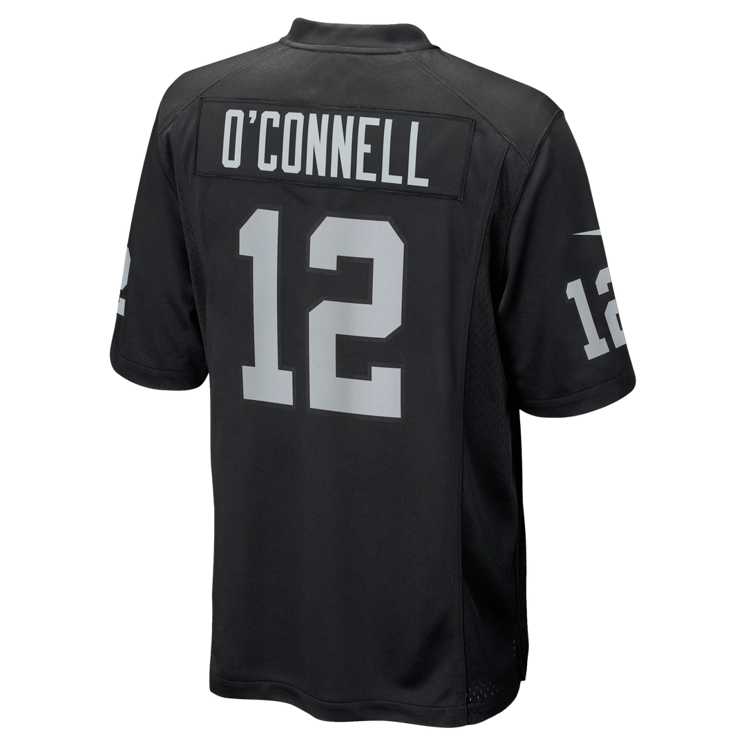 Aidan O'Connell Las Vegas Raiders Nike Black Team Game Jersey