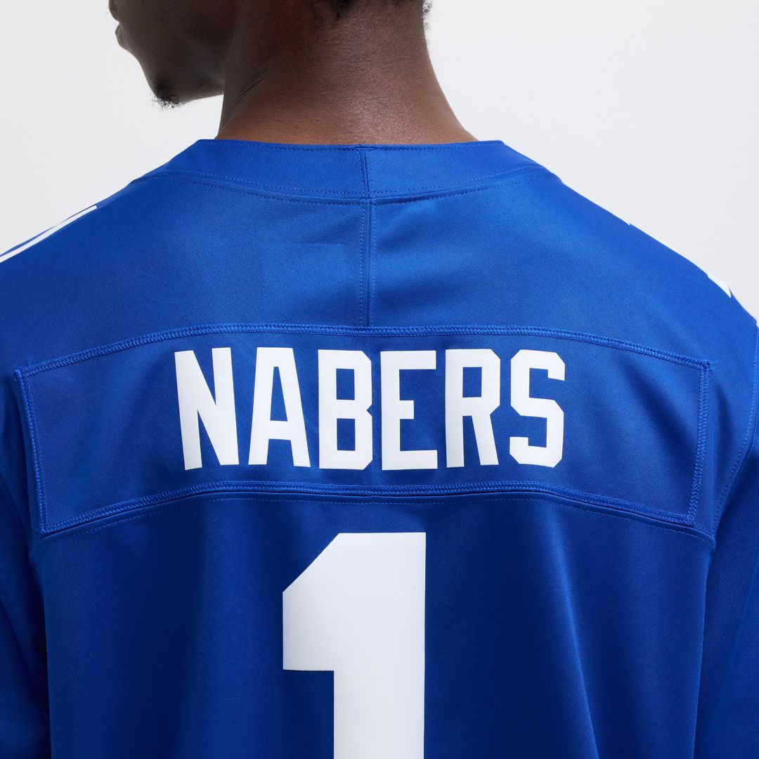 Malik Nabers New York Giants Nike Royal Vapor F.U.S.E. Limited Jersey