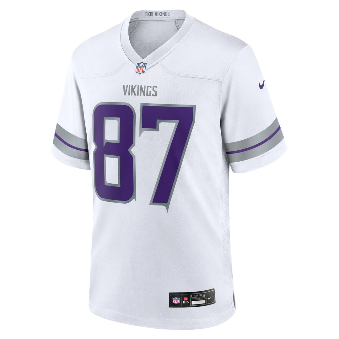 T.J. Hockenson Minnesota Vikings Nike White Alternate Game Player Jersey
