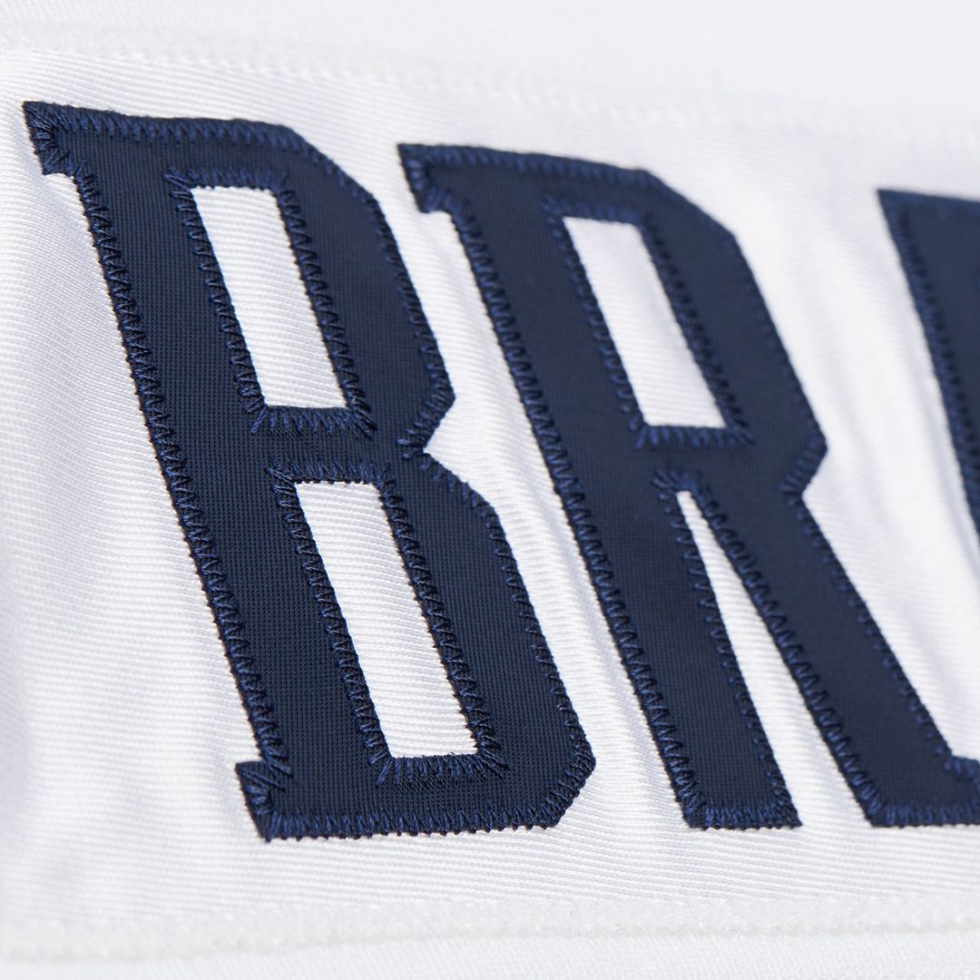 New England Patriots Tom Brady Mitchell & Ness Navy Super Bowl XXXVI Authentic Throwback Jersey