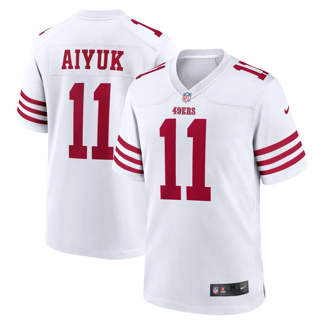 Brandon Aiyuk San Francisco 49ers Nike Scarlet Team Player Game Jersey