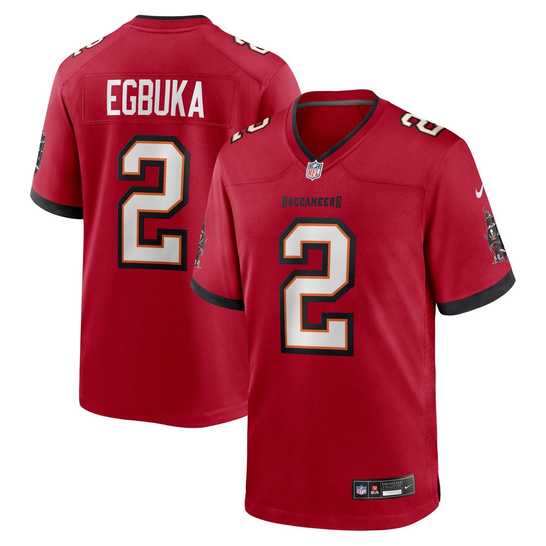 Emeka Egbuka Tampa Bay Buccaneers Nike Pewter Alternate Game Player Jersey