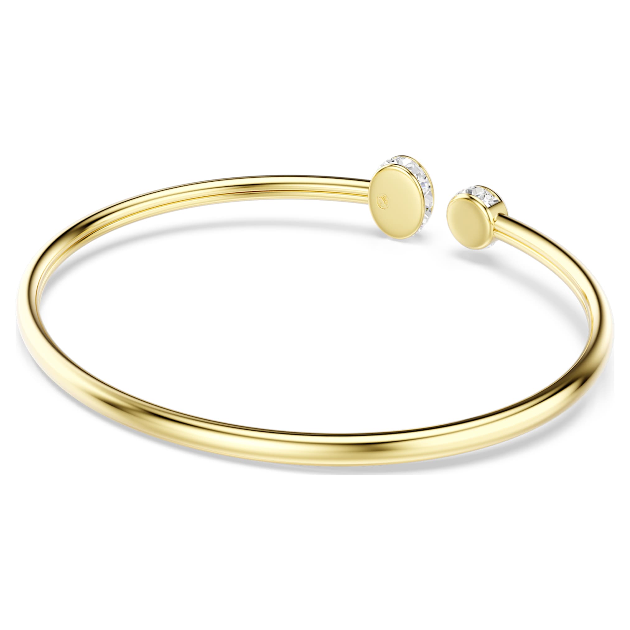 Swarovski Chroma bangle Mixed cuts, Multicolored, 18K gold finish