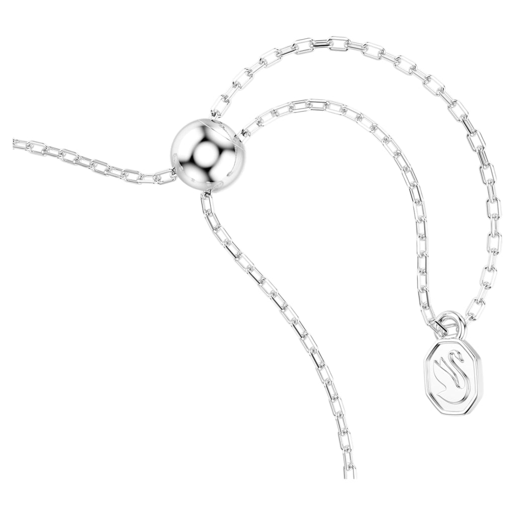 Swarovski Chroma bracelet Star, White, Rhodium plated