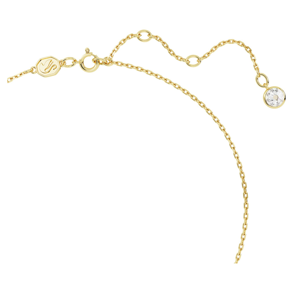 Swarovski Chroma pendant Heart, Red, 18K gold finish