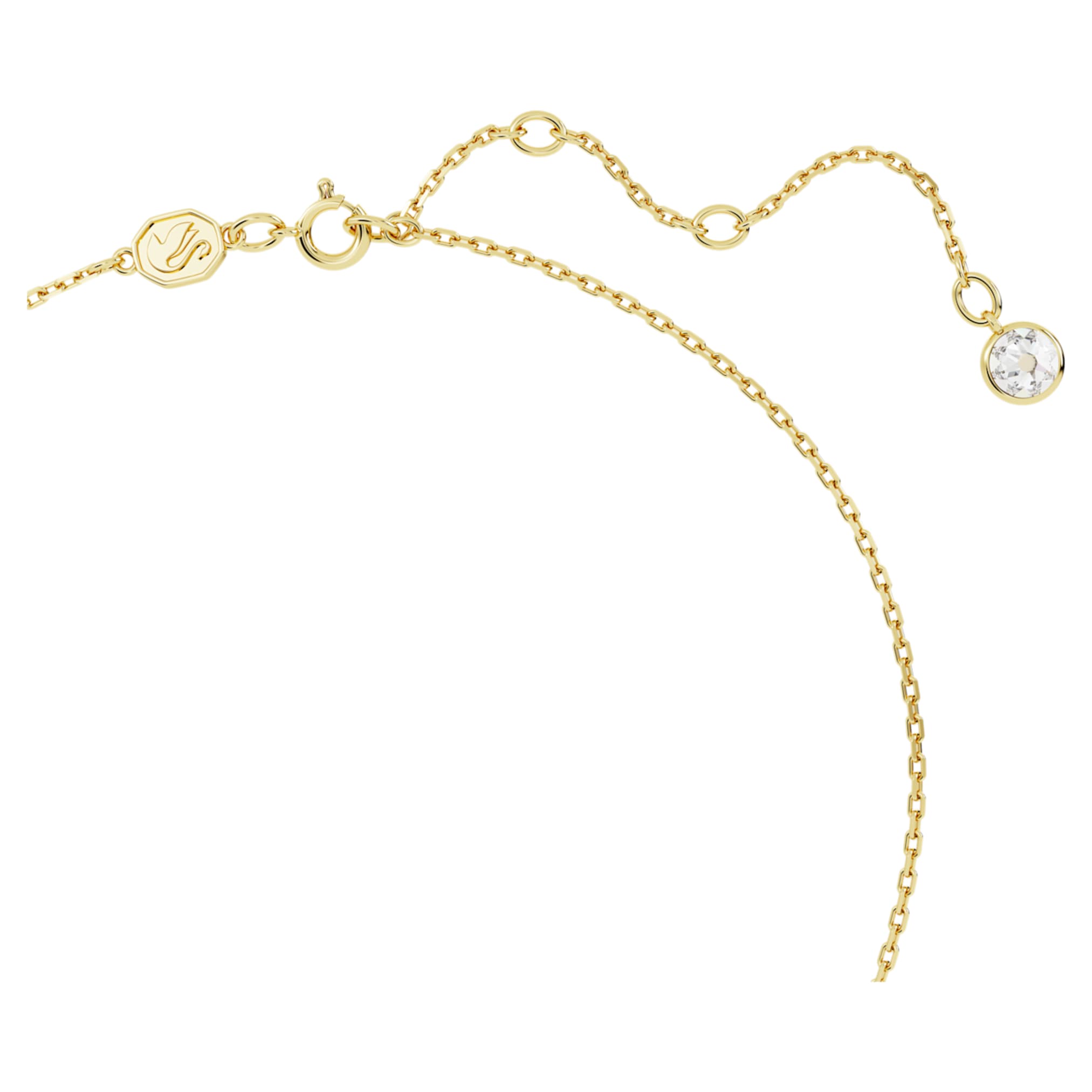 Swarovski Chroma pendant Heart, Red, 18K gold finish