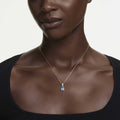 Swarovski Chroma pendant Pear cut, Green, 18K gold finish