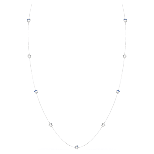 Swarovski Chroma strandage Star, White, Rhodium plated