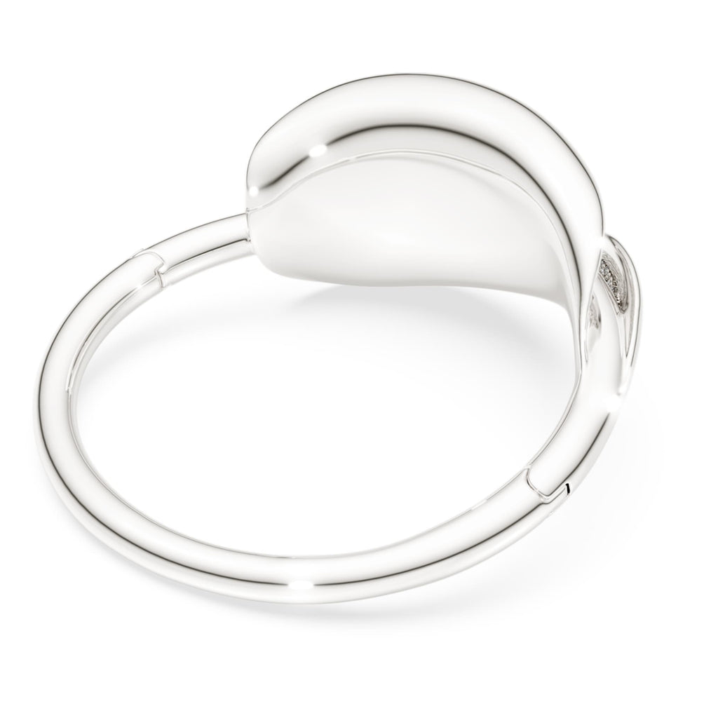 Swarovski Classica bangle Statement, Round cut, White, Sterling silver