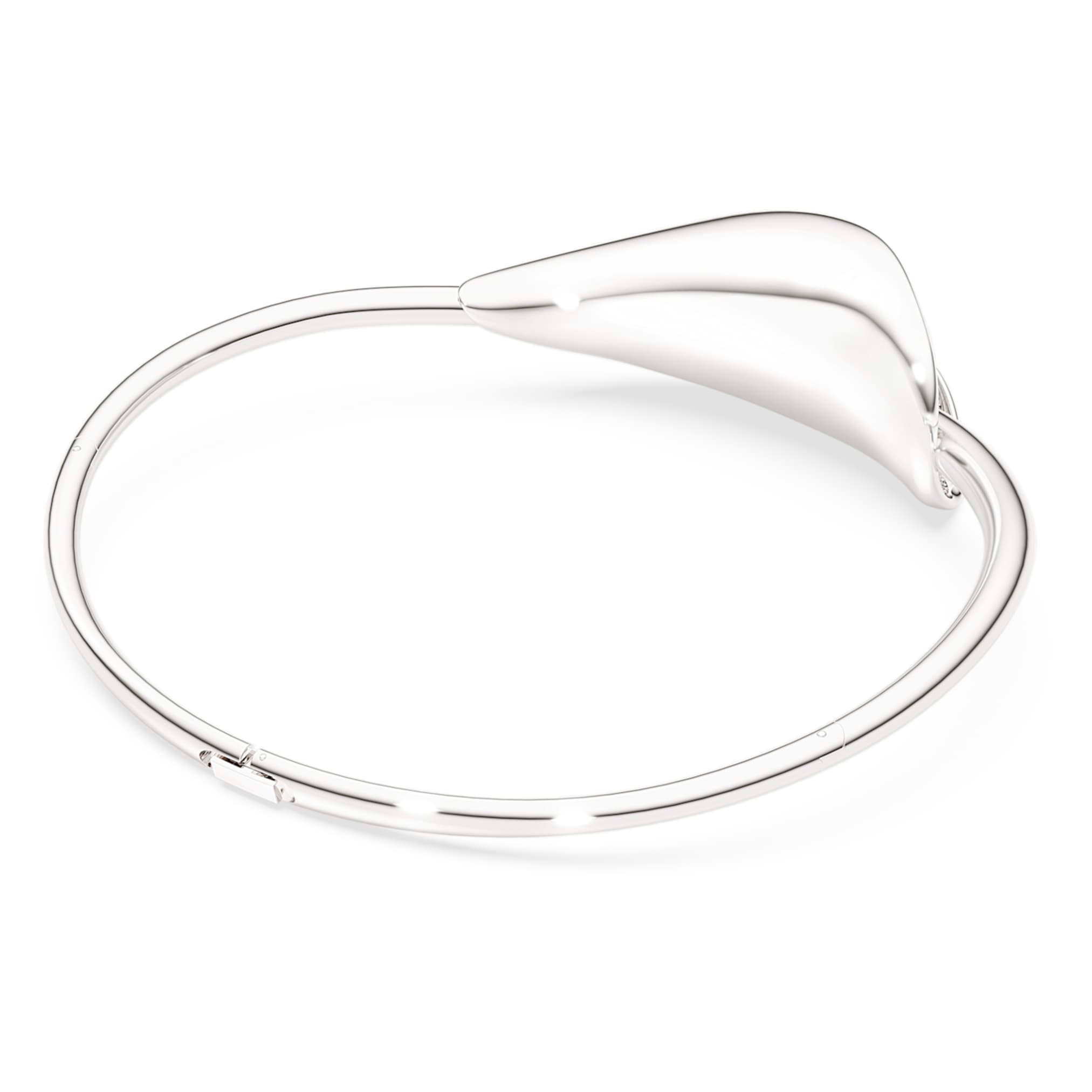 Swarovski Classica choker Statement, Round cut, White, Sterling silver