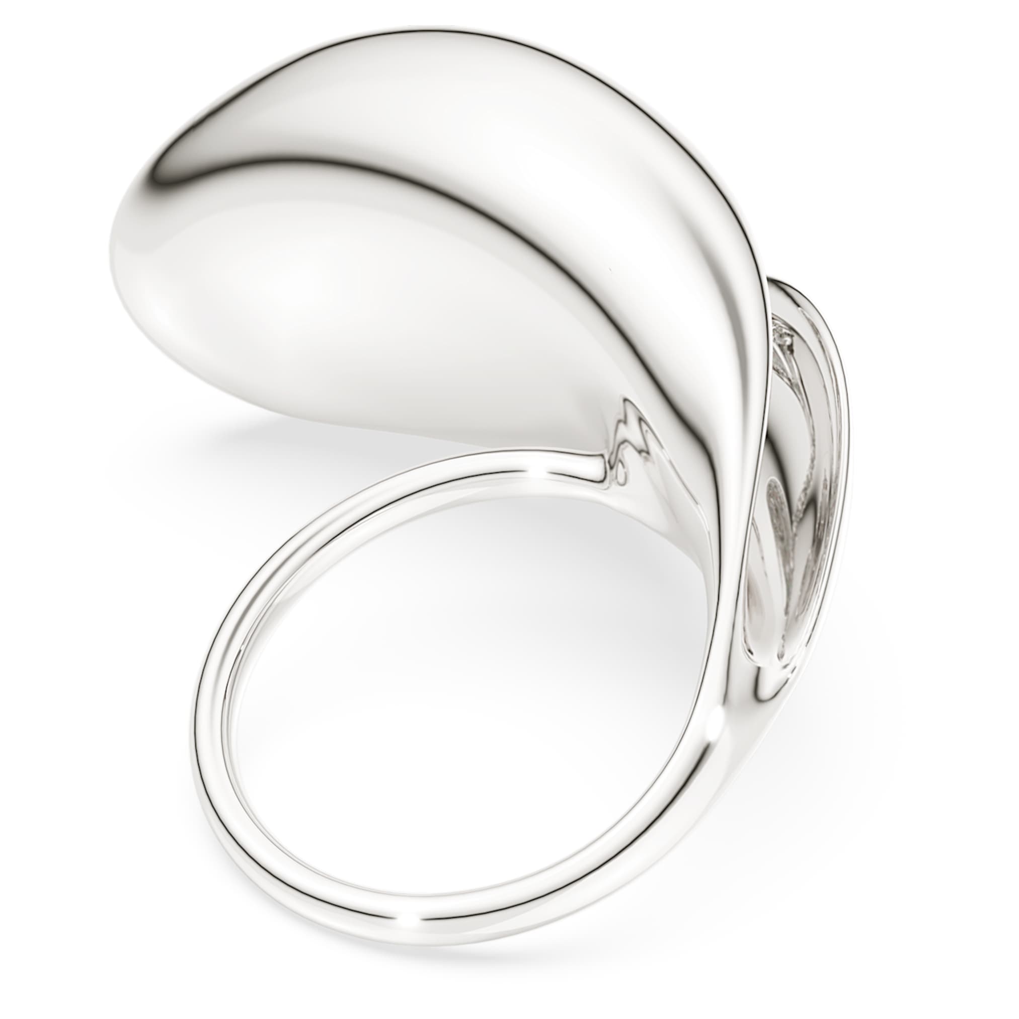 Swarovski Classica cocktail ring Statement, Round cut, White, Sterling silver