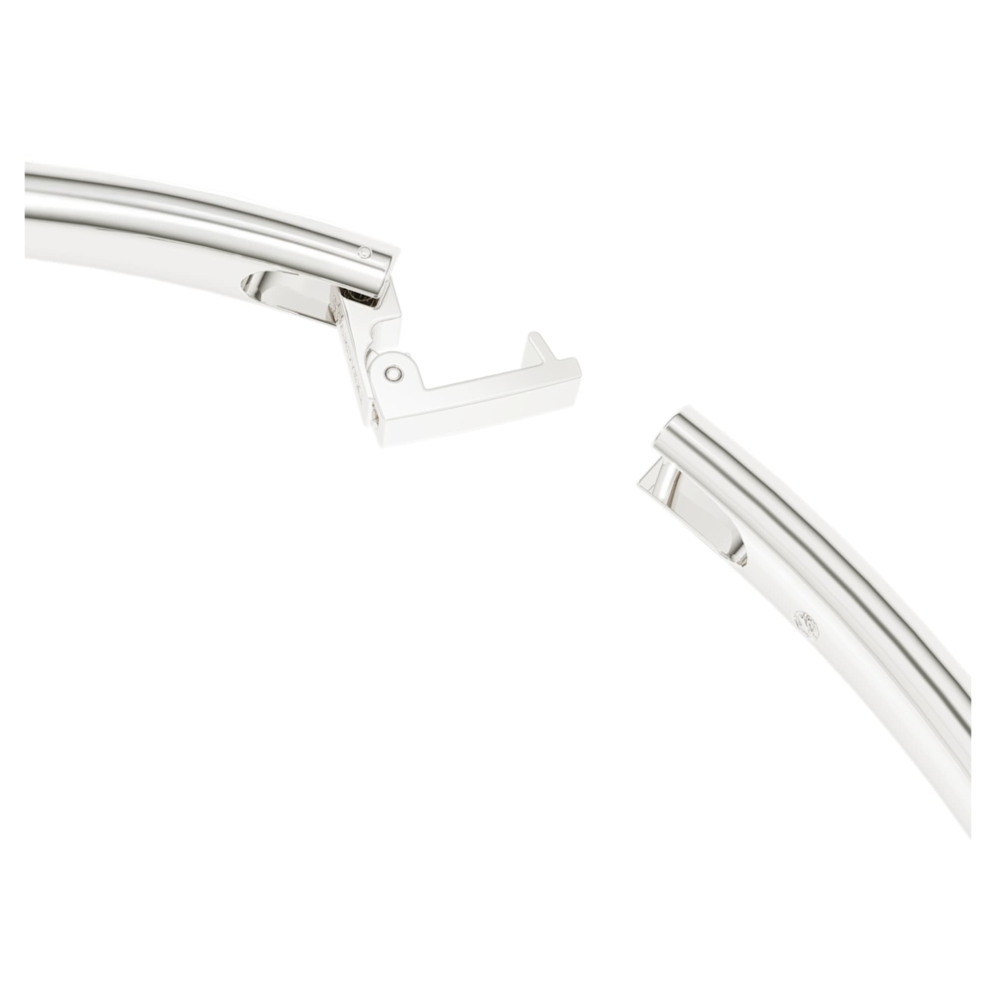Swarovski Classica necklace Statement, Round cut, White, Sterling silver