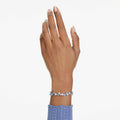 Swarovski Constella bracelet Mixed cuts, Blue, Rhodium plated