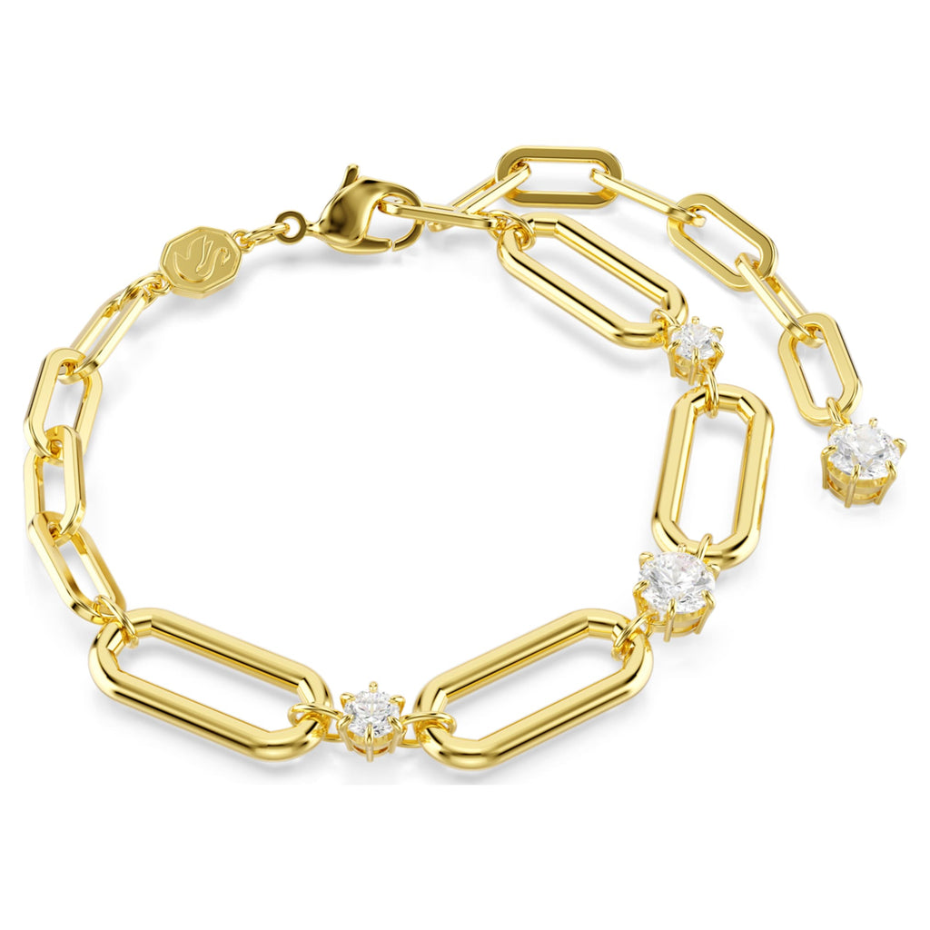 Swarovski Constella bracelet White, 18K gold finish