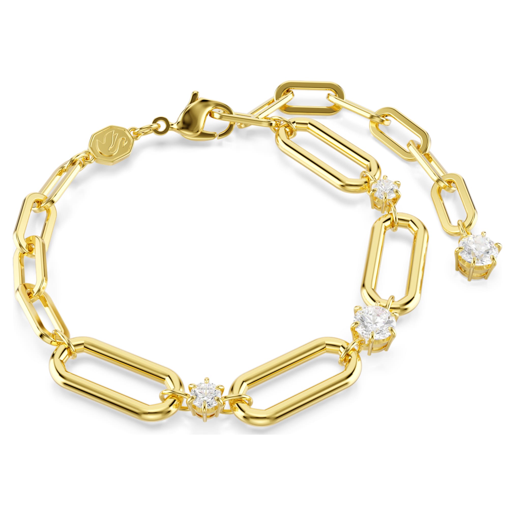 Swarovski Constella bracelet White, 18K gold finish