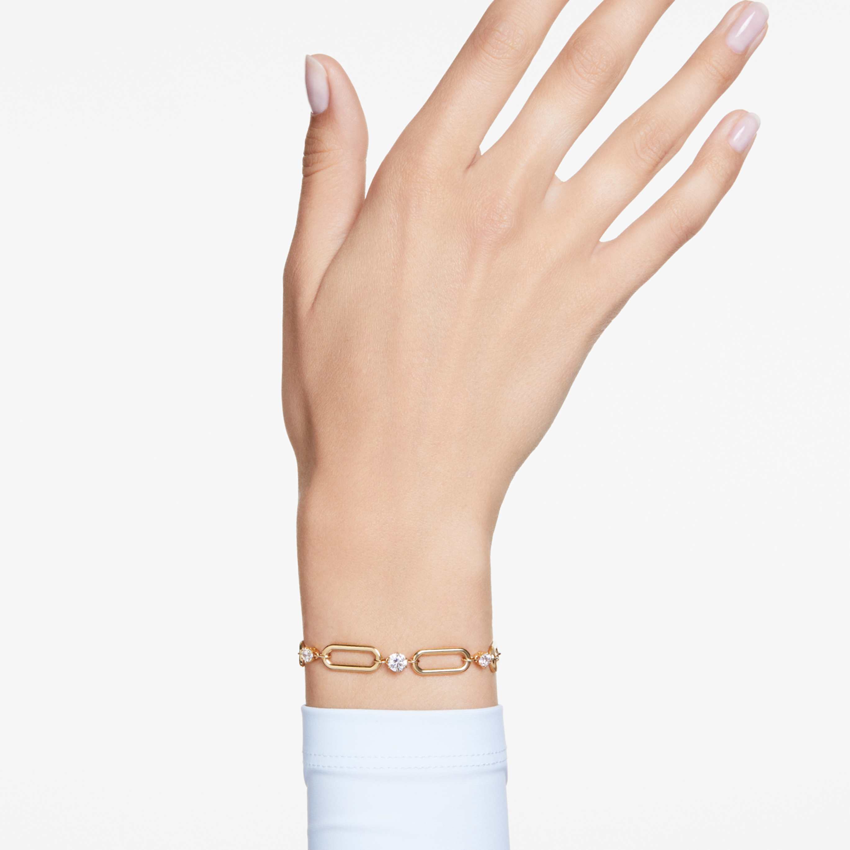 Swarovski Constella bracelet White, 18K gold finish
