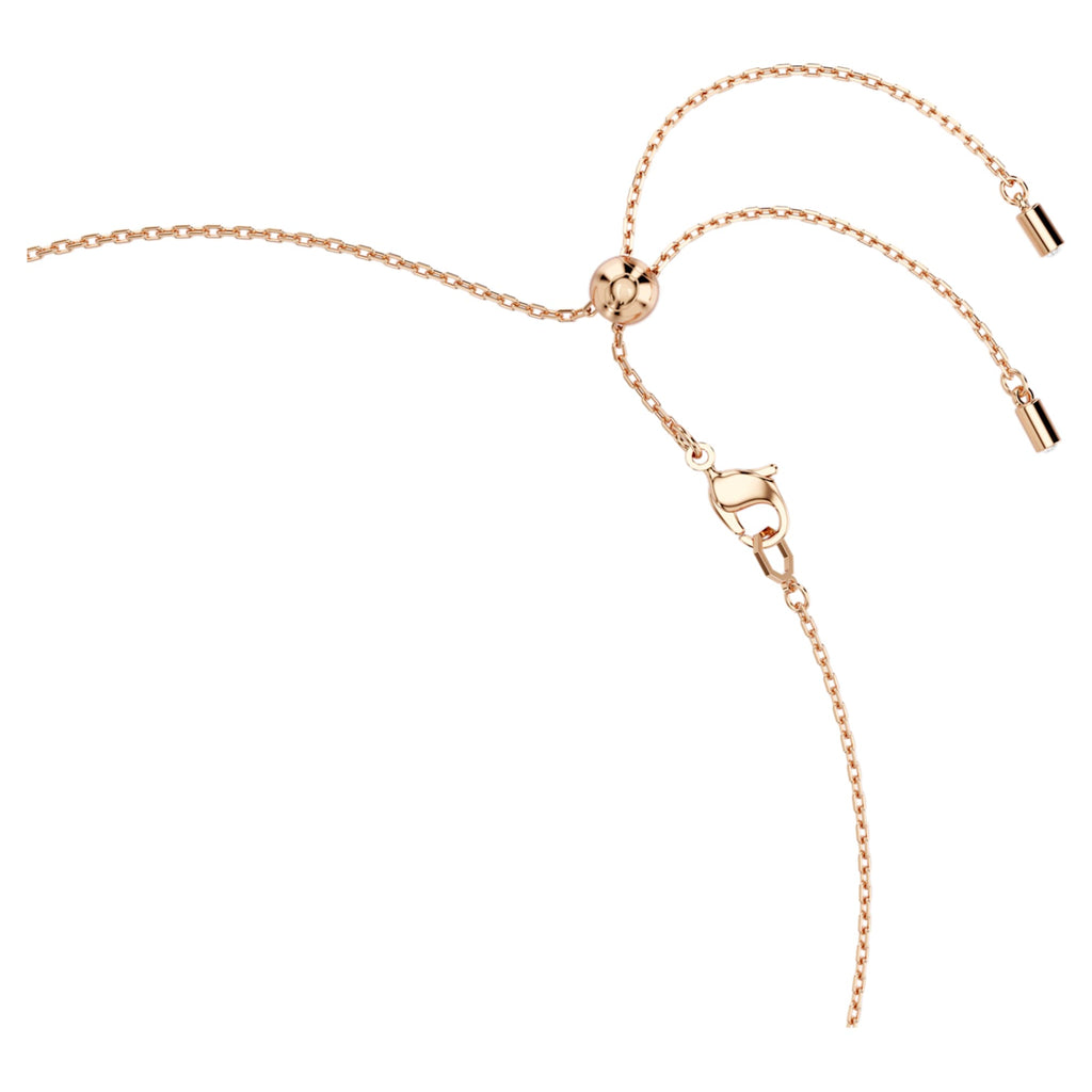 Swarovski Constella necklace Crystal pearl, Round cuts, White, 18K rose gold finish