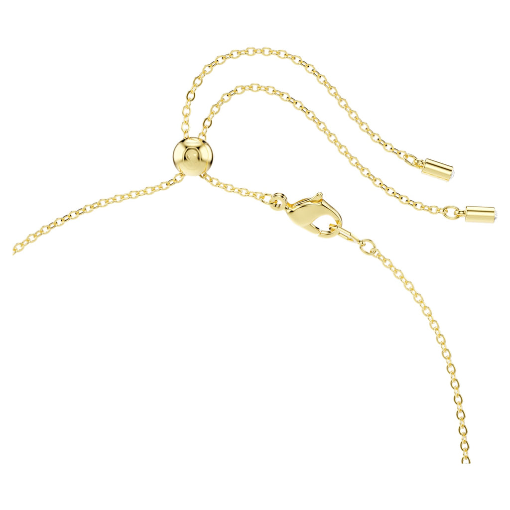 Swarovski Constella necklace Mixed cuts, Green, 18K gold finish