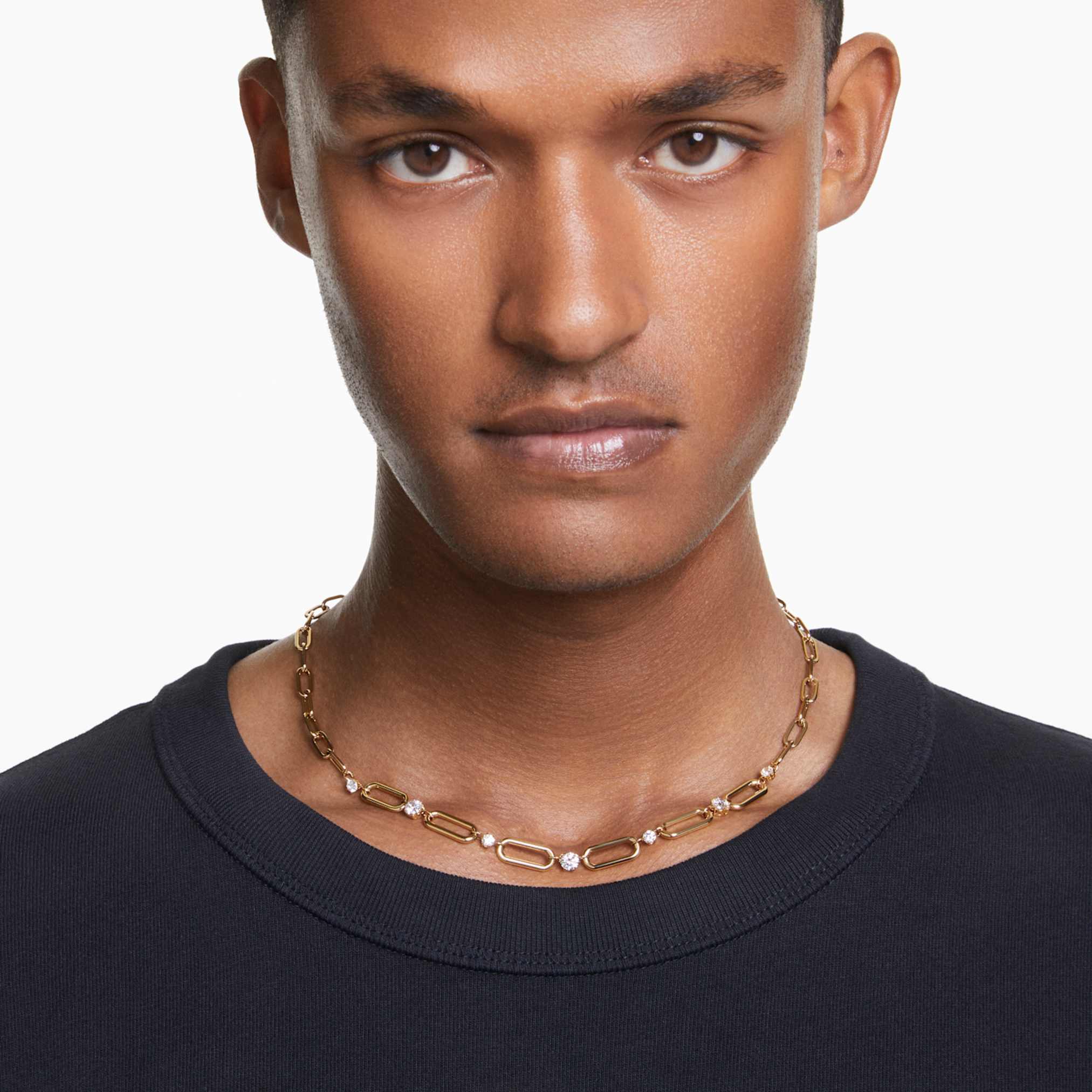 Swarovski Constella necklace White, 18K gold finish