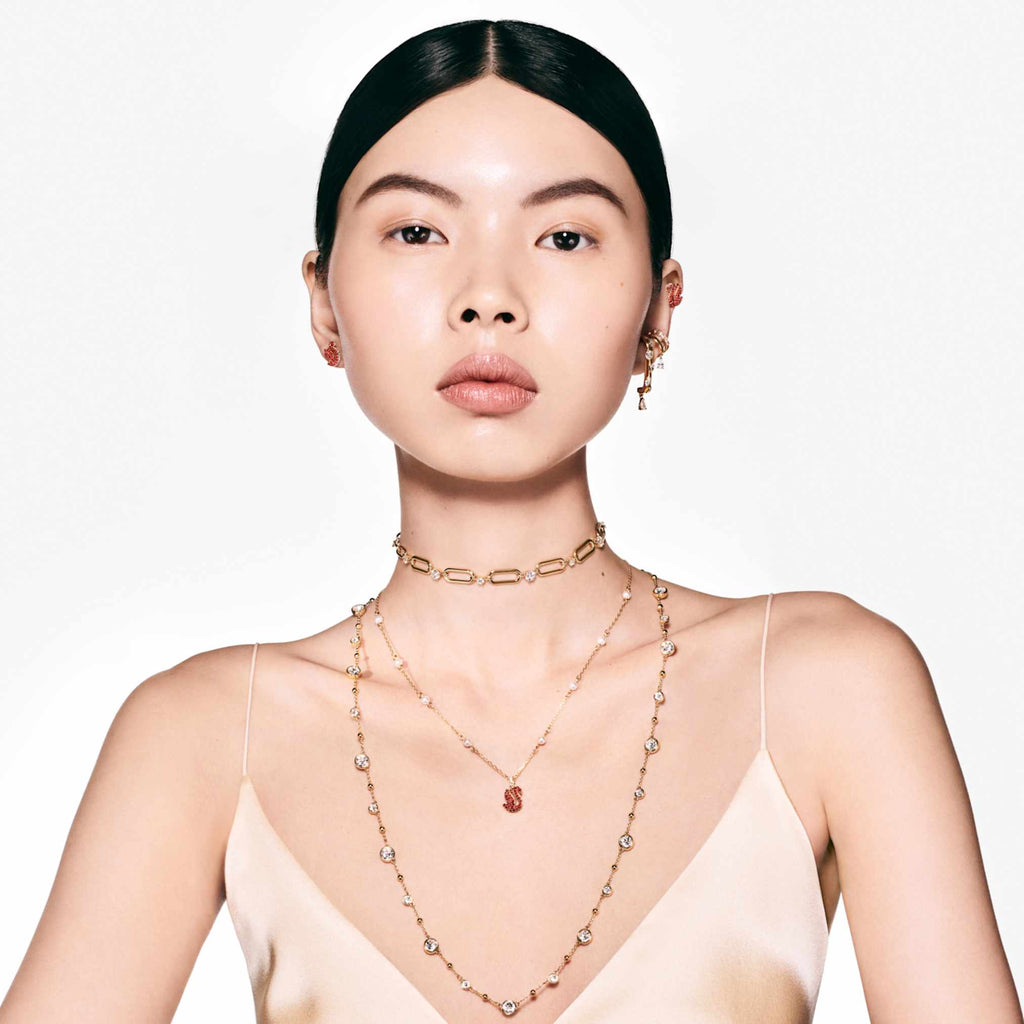 Swarovski Constella necklace White, 18K gold finish