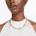 Swarovski Constella necklace White, 18K gold finish