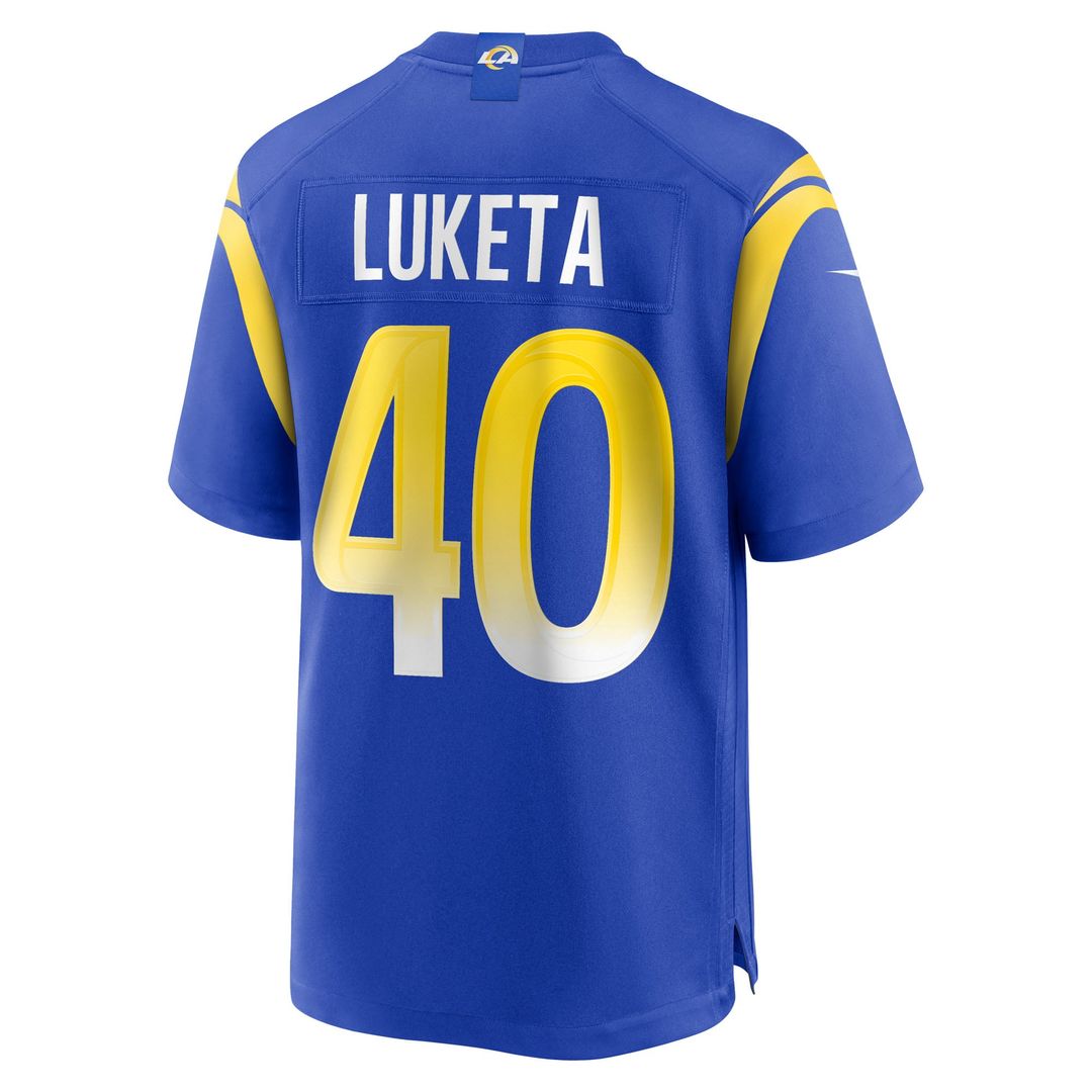 Jesse Luketa Los Angeles Rams Nike Royal Team Game Jersey