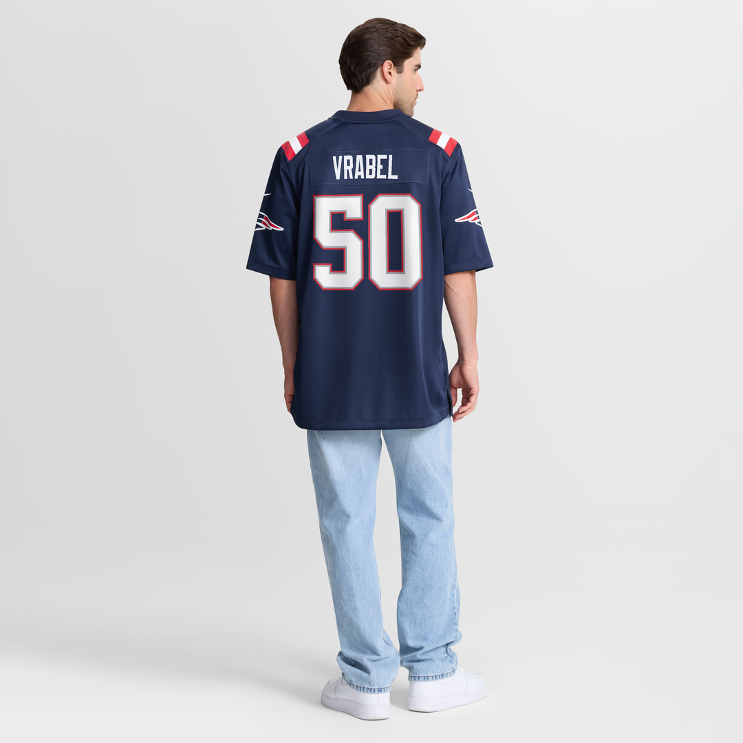 Mike Vrabel New England Patriots Nike White Retired Player Game Jersey