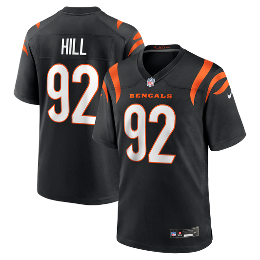 B.J. Hill Cincinnati Bengals Nike Black Game Jersey