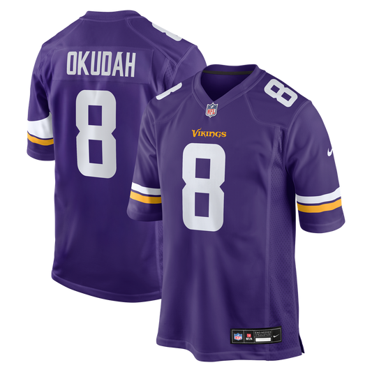 Jeff Okudah Minnesota Vikings Nike Purple Team Game Jersey