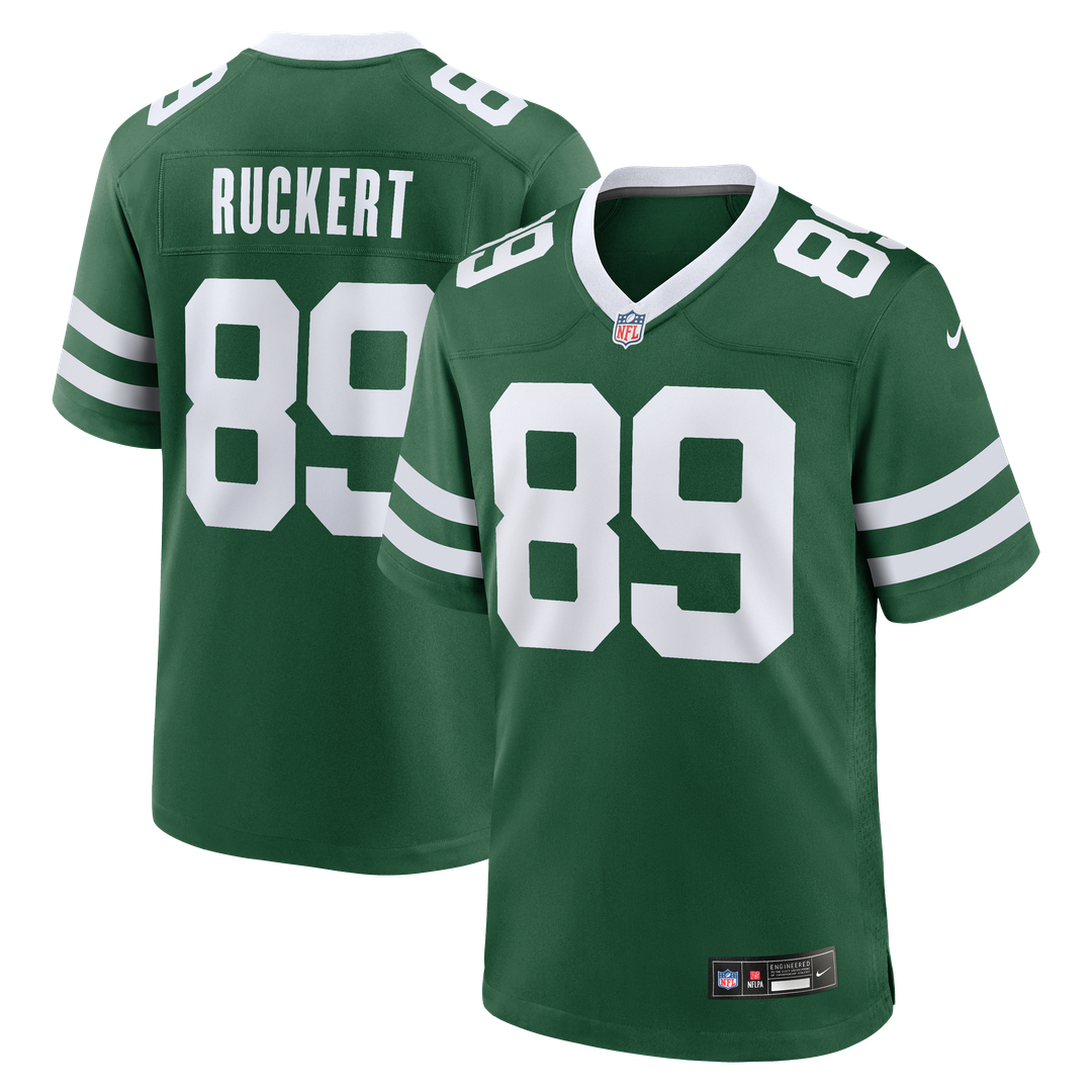 Jeremy Ruckert New York Jets Nike Legacy Green Team Game Jersey