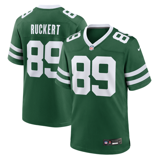 Jeremy Ruckert New York Jets Nike Legacy Green Team Game Jersey