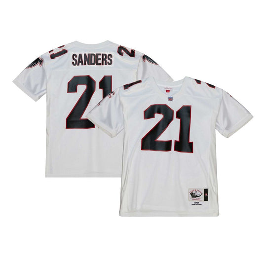 Deion Sanders Atlanta Falcons 1991 Mitchell & Ness White Authentic Throwback Retired Player Jersey