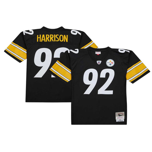 James Harrison Pittsburgh Steelers Mitchell & Ness Black Legacy Replica Jersey
